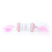 HKM-2480701 USB Rechargeable Electric Cat Toy with LED Flashing Rolling Ball and Feather Sticks