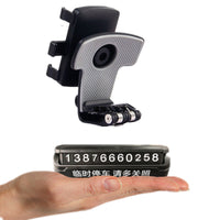 HKM-248147 Car Sun Visor Multifunctional Mobile Phone Holder - ABS Clip for Instrument Panel and Rear View Mirror