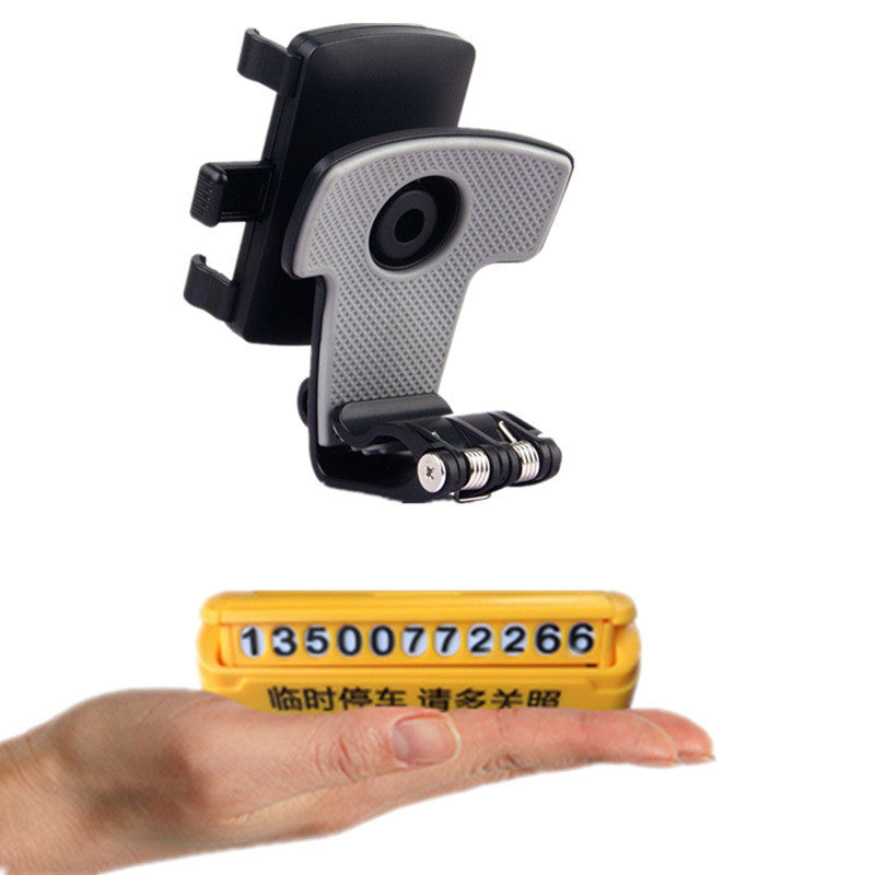 HKM-248147 Car Sun Visor Multifunctional Mobile Phone Holder - ABS Clip for Instrument Panel and Rear View Mirror