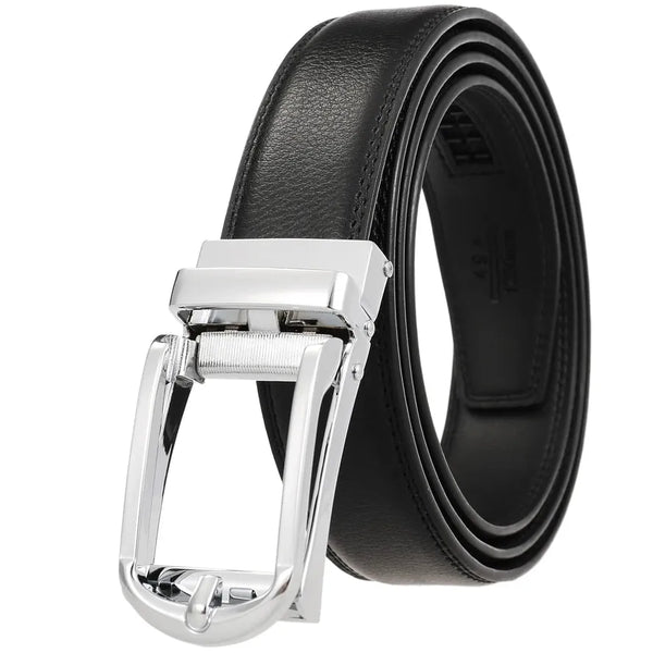 HKM-248147 Men's Leather Belt, Model LY33-23430-1, Durable and Stylish Design