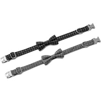 HKM-2481853 Plaid Nylon Dog Collar with Adjustable Alloy Socket, Size S/M/L