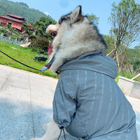 HKM-2484029 Windproof Raincoat for Pets - Reflective Casual Polyester Jacket