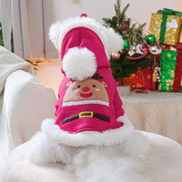 HKM-2485437 Festive Red Pet Clothing Collection for Dogs and Cats - Christmas Sweaters, Dresses, and Hoodies