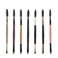 HKM-248659 Double Eyelash and Eyebrow Brush Duo for Effortless Eye Makeup Application