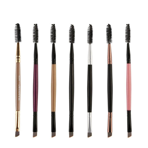 HKM-248659 Double Eyelash and Eyebrow Brush Duo for Effortless Eye Makeup Application