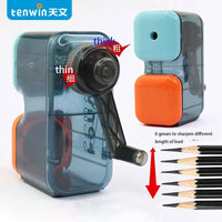 HKM-248723 Artist 6-Gear Sketching Pencil Sharpener for Colourful Carbon Pencils