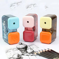 HKM-248723 Artist 6-Gear Sketching Pencil Sharpener for Colourful Carbon Pencils