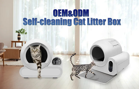 HKM-248723 Extra Large 70L Automatic Cat Litter Box with Wi-Fi Control and Odor Control for Multi-Pet Homes