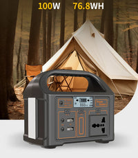 HKM-248787 Portable 100W Power Station with 24000mAh Battery for Camping and Outdoor Use