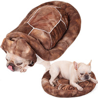 HKM-2487997 Multifunctional Pet Nest for Winter ¨C Warm Polyester Clothing in Green & Brown, Sizes S to 3XL