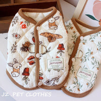 HKM-248851 Cozy Cotton Yarn Pet Coat for Cats - Warm Autumn and Winter Waistcoat in Various Sizes