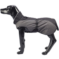 HKM-2489789 Waterproof Dog Raincoat in Black, Casual Style, Sizes S to XXXL