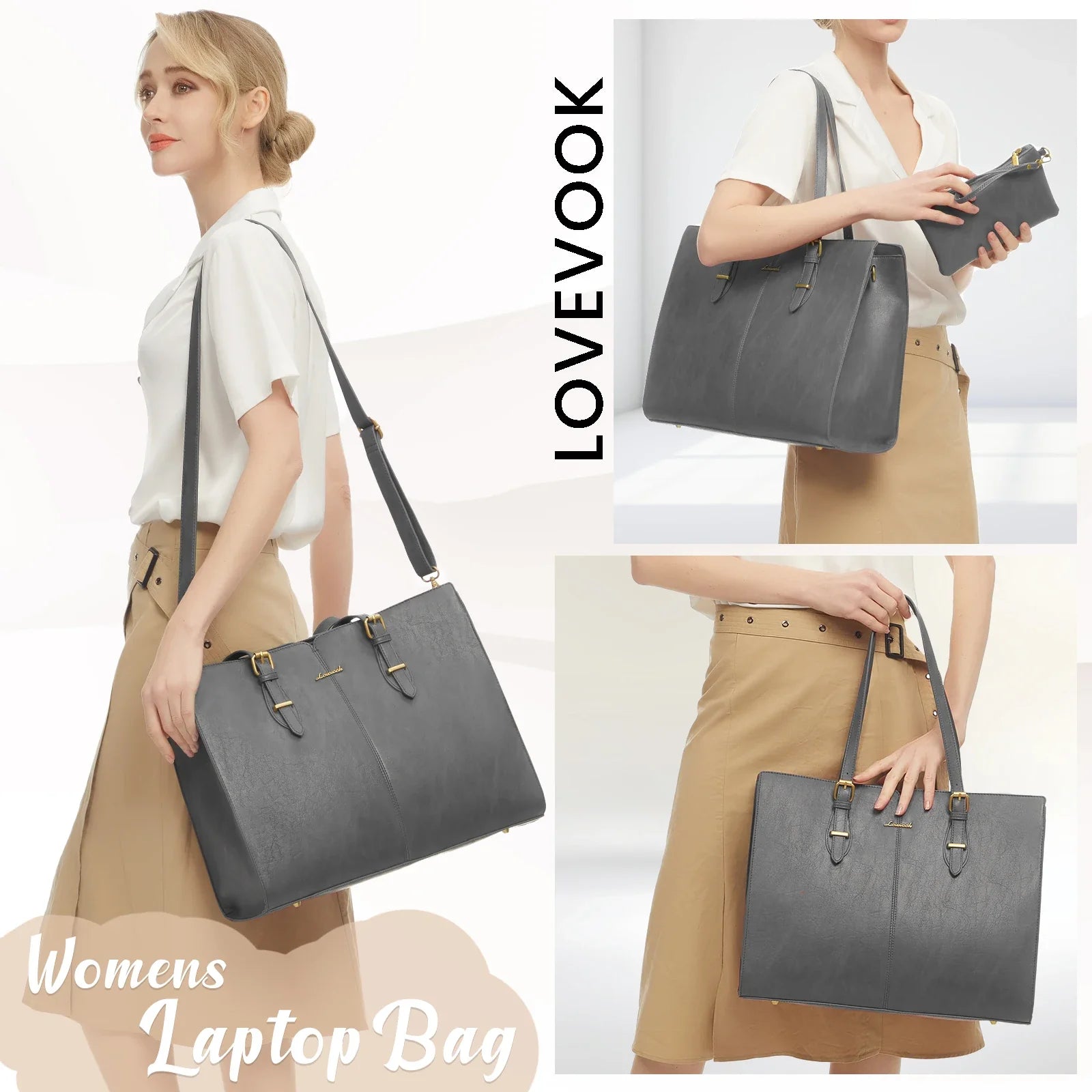 HKM-248979 Elegant PU Leather Handbag Set for Women - Multi-Purpose Shoulder and Crossbody Design