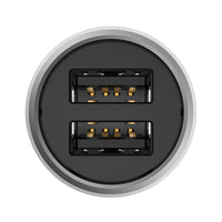 HKM-248979 Xiaomi Quick Charge Stainless Steel Car Charger with Dual USB Output
