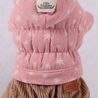 HKM-2490045 Cute Padded Four-Legged Clothing for Small Dogs in Blue, Pink, and Khaki Yellow