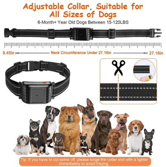 HKM-2491069 Wireless Dog Training Collar with 990FT Range, Waterproof Receiver, Beep/Vibration/Shock Modes, Rechargeable System