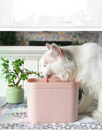 HKM-2491453 Pet Cat and Small Dog Water Fountain Dispenser, 1.5L Capacity, Compact Design