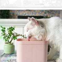 HKM-2491453 Pet Cat and Small Dog Water Fountain Dispenser, 1.5L Capacity, Compact Design