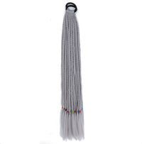 HKM-249171 24-Inch Straight Dreadlock Ponytail Wig – High-Temperature Fiber, Suitable for All Skin Tones