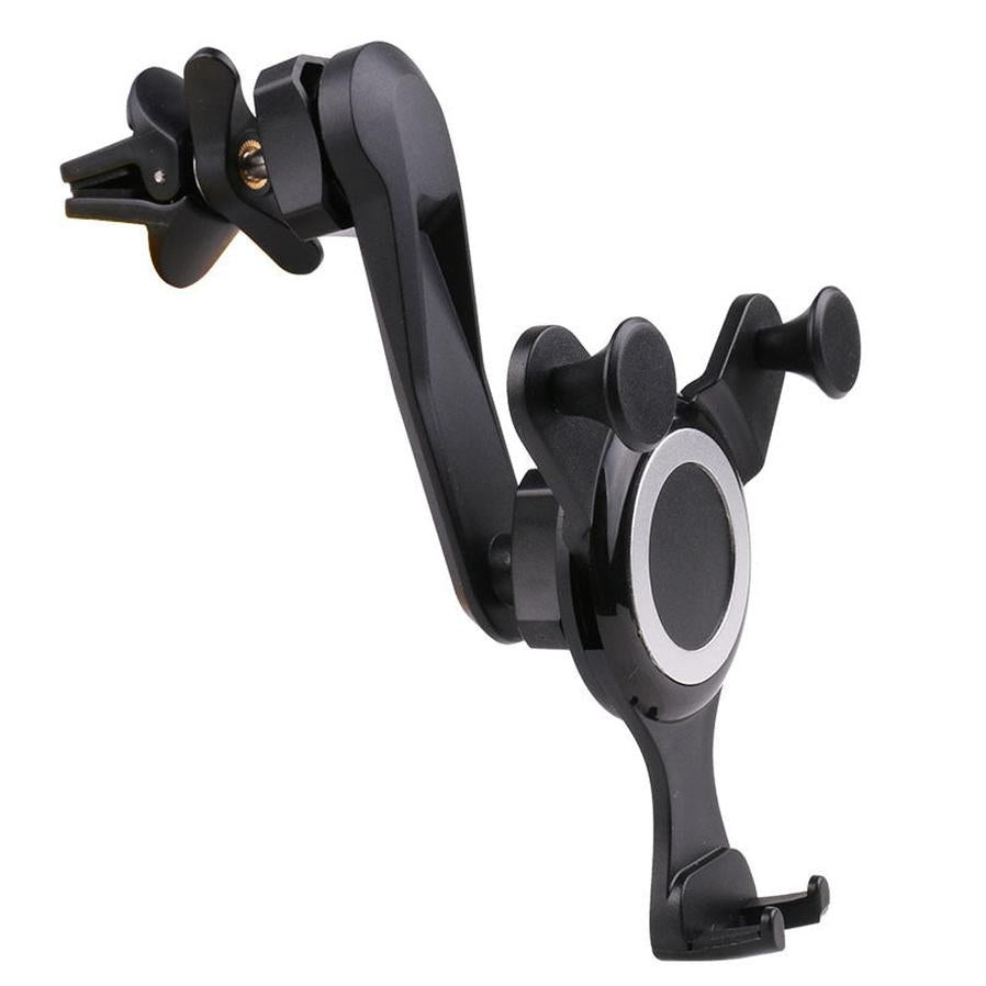 HKM-249299 Long Arm Trident Phone Outlet Stand with Adjustable Clip and Stable Air Outlet Support