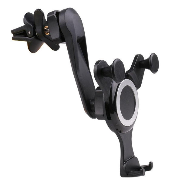 HKM-249299 Long Arm Trident Phone Outlet Stand with Adjustable Clip and Stable Air Outlet Support