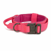 HKM-2493373 Solid Color Outdoor Pet Collar for Medium and Large Dogs with Adjustable Fit and Durable Materials