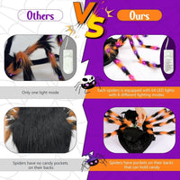 HKM-2495933 Luminous Spider Costume for Pets - Halloween Dress Up for Cats and Dogs in Multiple Sizes