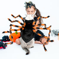 HKM-2495933 Luminous Spider Costume for Pets - Halloween Dress Up for Cats and Dogs in Multiple Sizes