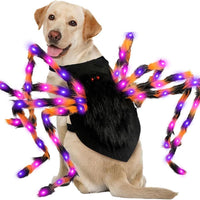 HKM-2495933 Luminous Spider Costume for Pets - Halloween Dress Up for Cats and Dogs in Multiple Sizes