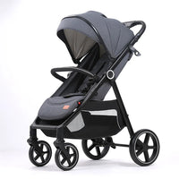 HKM-249619 3-in-1 Foldable Baby Push Car Stroller for Kids 3 Years and Up with One-Foot Brake and Five-Point Harness