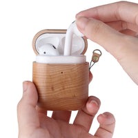 HKM-249619 Solid Wood AirPods Holster - Easy Install and Disassemble, Scratch-Resistant Design