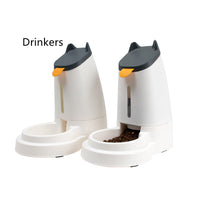 HKM-2497341 Automatic Large Capacity Pet Feeder and Water Dispenser in Grey, Blue, and Green