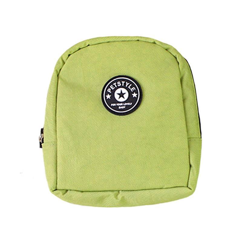 HKM-2497597 Small Dog and Cat Self-Backpack with Breathable Mesh and Adjustable Traction Rope