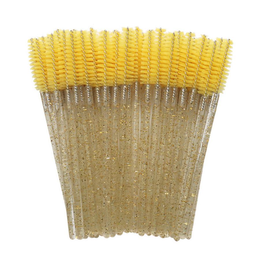 HKM-249811 Disposable Eyelash Brushes with Crystal Rod - 50 Pack
