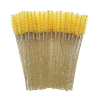 HKM-249811 Disposable Eyelash Brushes with Crystal Rod - 50 Pack