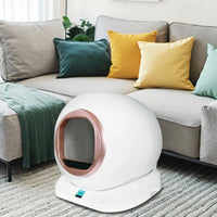 HKM-249875 Smart Extra Large Cat Litter Box with Self-Cleaning Function and Health Monitoring App