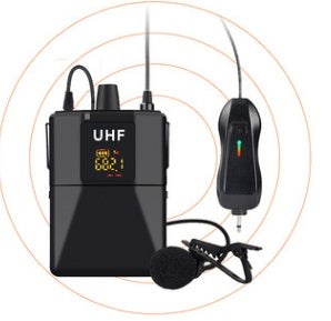 HKM-249939 Wireless Lavalier Microphone - Model X3, Black, Ideal for Clear Audio Recording