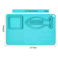 HKM-2501309 Multifunctional Slow Feeder Bowl and Licking Mat for Dogs and Cats with Suction Cups