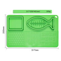HKM-2501309 Multifunctional Slow Feeder Bowl and Licking Mat for Dogs and Cats with Suction Cups