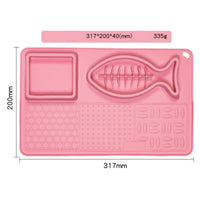 HKM-2501309 Multifunctional Slow Feeder Bowl and Licking Mat for Dogs and Cats with Suction Cups