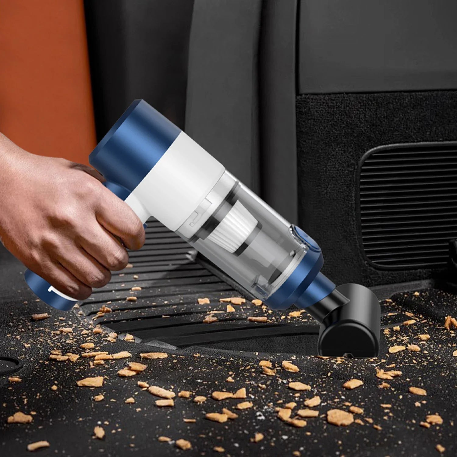HKM-250323 High-Power Portable 4-in-1 Vacuum Cleaner with Ultra Suction and Fast Charging for Home and Car