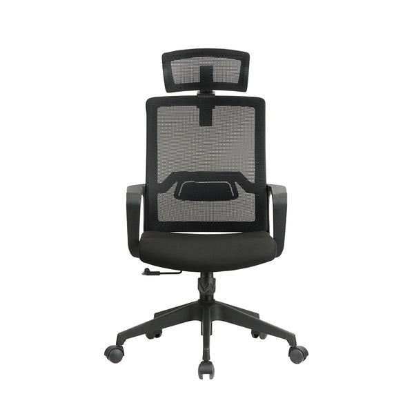 HKM-250451 Ergonomic Mesh Office Chair with Adjustable Swivel and Recline Features, Headrest Included