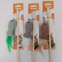 HKM-2507709 Hilarious Cat Toy Stick for Interactive Play and Fun