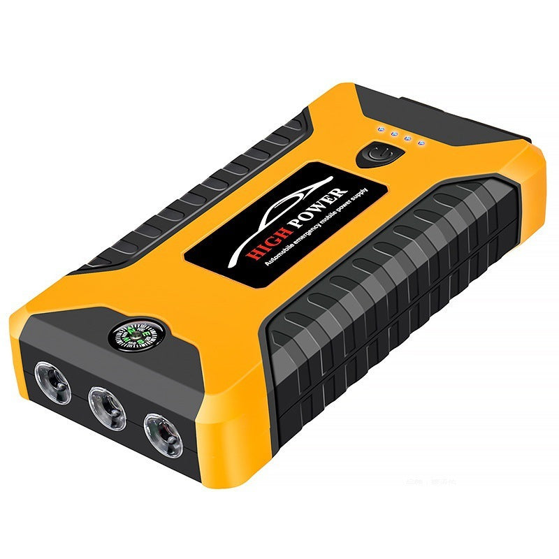 HKM-250771 Compact Car Emergency Power Bank for Jump Starting Vehicles, Yellow Color
