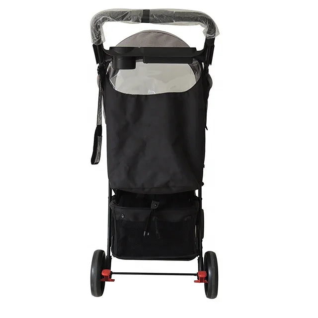HKM-250771 Lightweight Steel Baby Stroller with Adjustable Canopy and Comfortable Seating