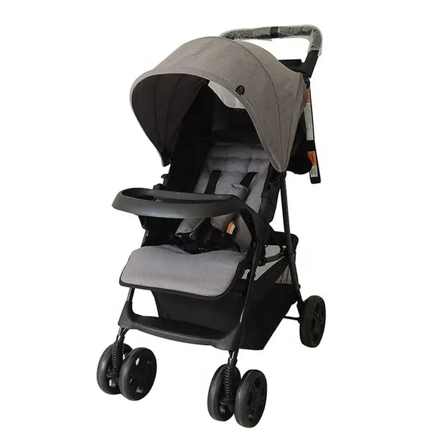 HKM-250771 Lightweight Steel Baby Stroller with Adjustable Canopy and Comfortable Seating