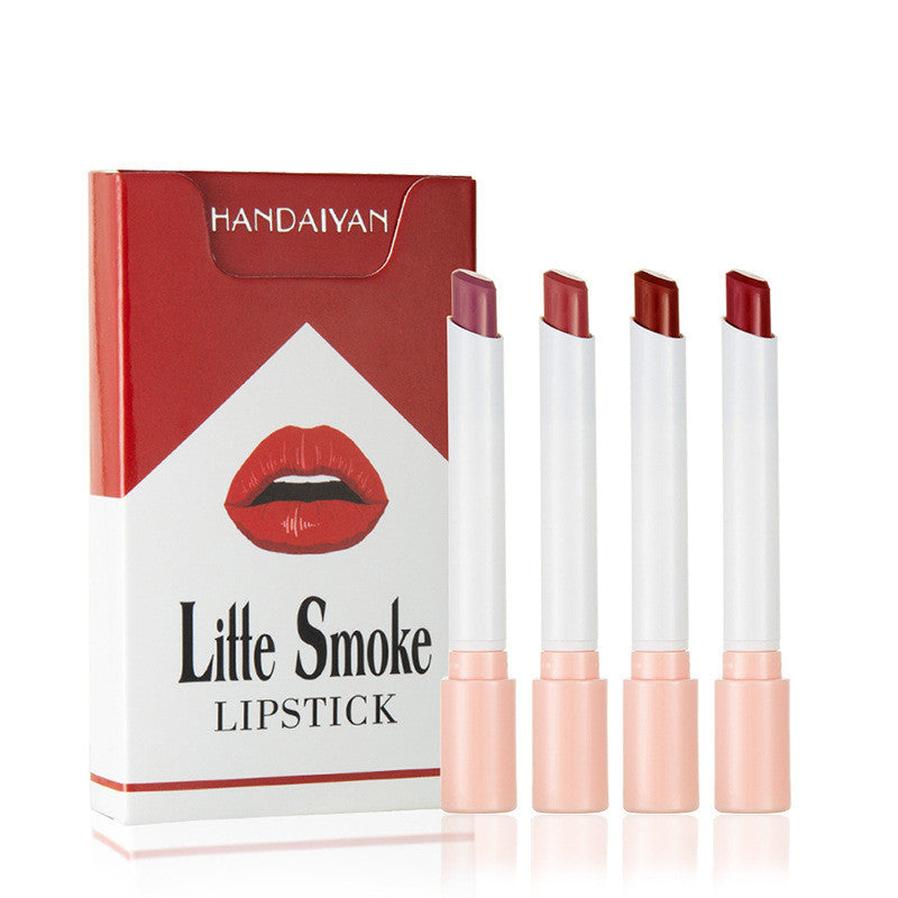 HKM-250963 Matte Mist Lipstick Set - Semi Suede, Long-Lasting Color, Lightweight & Portable (4 Colors)