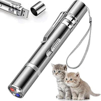 HKM-251091 Interactive LED Cat Toy Pointer with Multiple Light Modes for Indoor Play and Pet Engagement