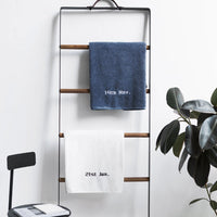HKM-251155 Personalized Cotton Bath Towel with Custom Embroidery for Special Occasions