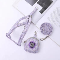 HKM-2511933 Adjustable Dog Vest with Traction Rope in Luminous Colors and Chest Strap